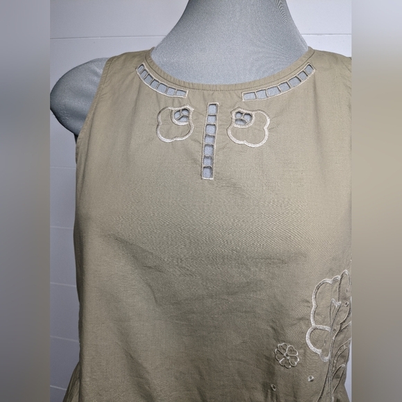 MADEWELL Embroidered Peplum Top XS - Picture 3 of 13